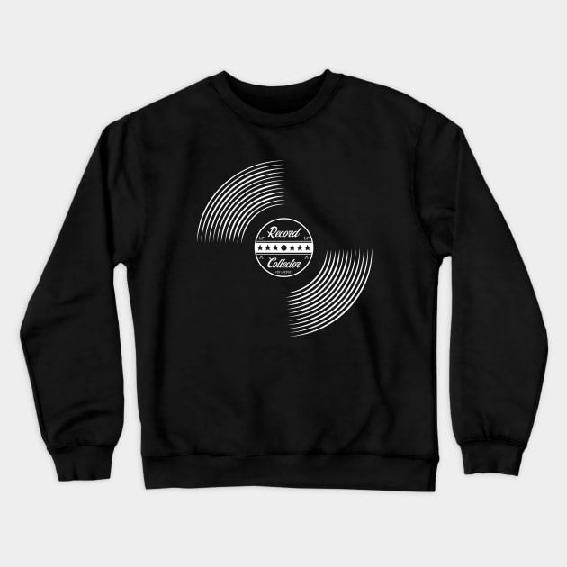Record collector analog vinyl lover Crewneck Sweatshirt by analogdreamz